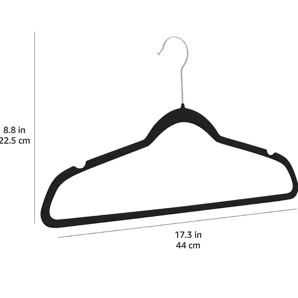 Slim Velvet NonSlip Space Saving Suit Clothes Hangers for Closet Organization 25 - Picture 3 of 4